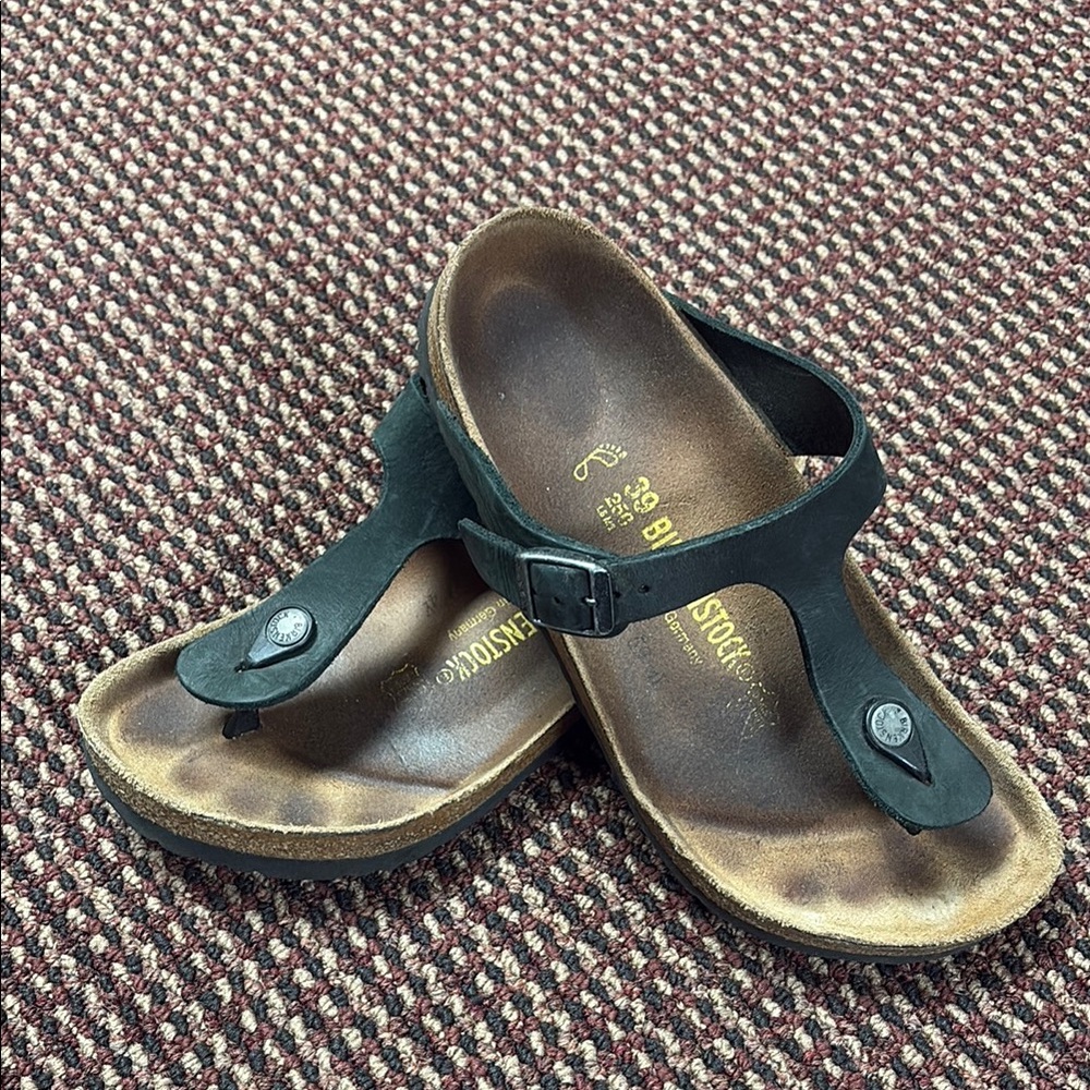 Birkenstock Black and Brown Sandals